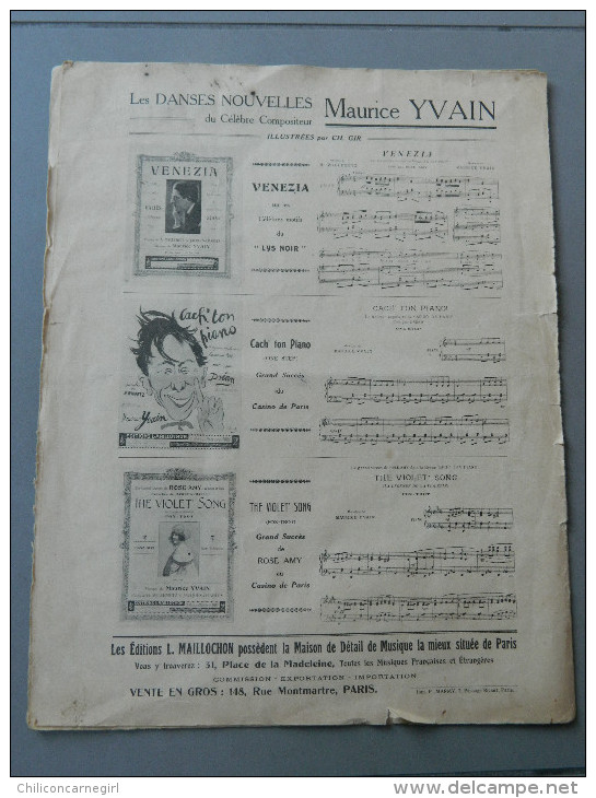 Un Fox-Trot Sensationnel - SALOMÉ - Robert Stolz - 1920 - Éditions Maillochon - Tasteninstrumente