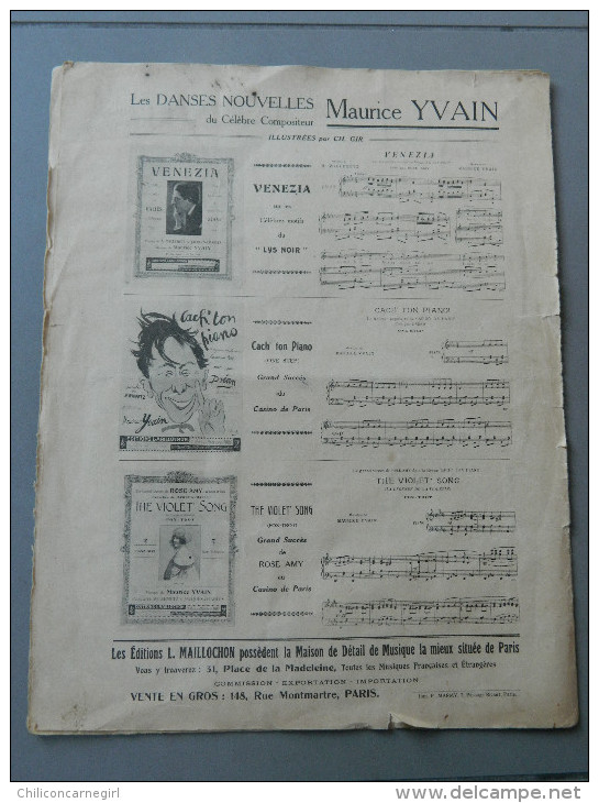 Un Fox-Trot Sensationnel - SALOMÉ - Robert Stolz - 1920 - Éditions Maillochon - Instruments à Clavier
