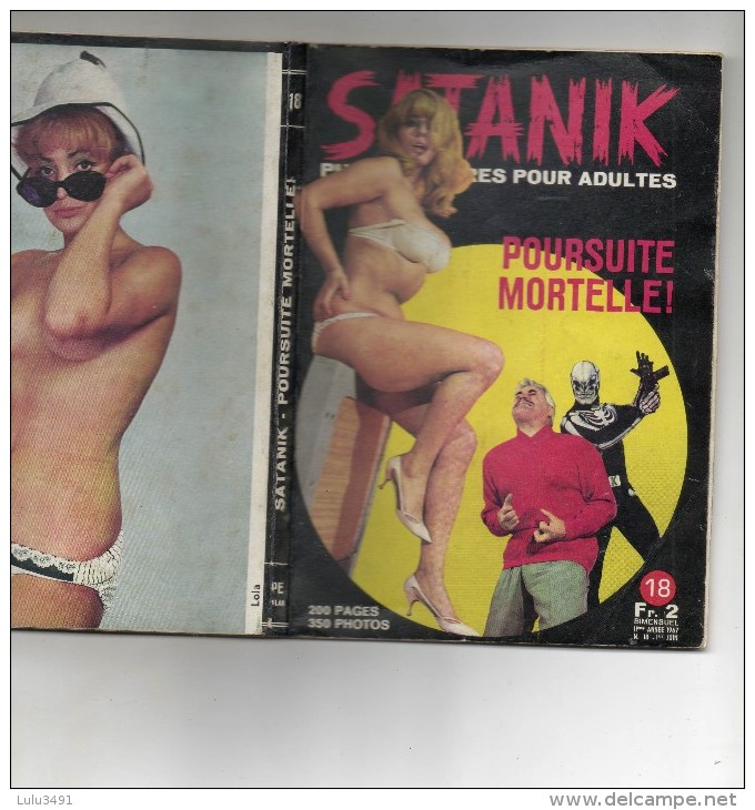 SATANIK-Roman-Photos Pour Adultes - Policier-érotique (n° 18 ) Pousuite Mortelle - Schwarzer Roman