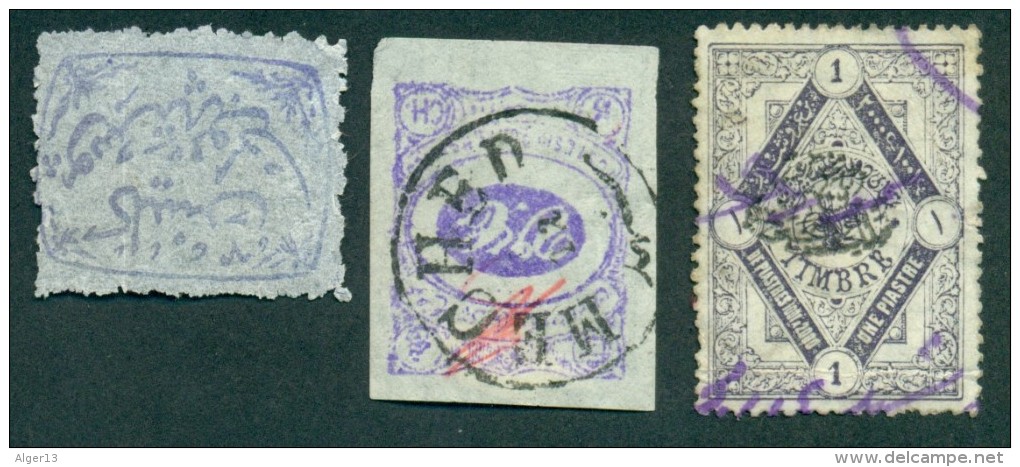 Timbres 1 SYRIE Neuf 2 IRAN MECHE (signé )  3 TURQUIE Taxe( Recto Verso ) - Asia (Other)