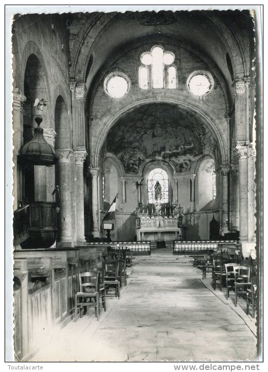 CPSM 38  ST CHEF EN DAUPHINE LE CHOEUR DE L EGLISE ABBATIALE 1956  Grand Format 15 X 10,5 - Saint-Chef