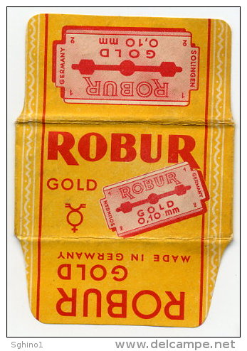 LAMETTA DA BARBA "ROBUR GOLD" Lamette Hojas Hoja Afeitar Razor Blades Blade Rasierklingen Lames Lame Rasoir - Scheermesjes