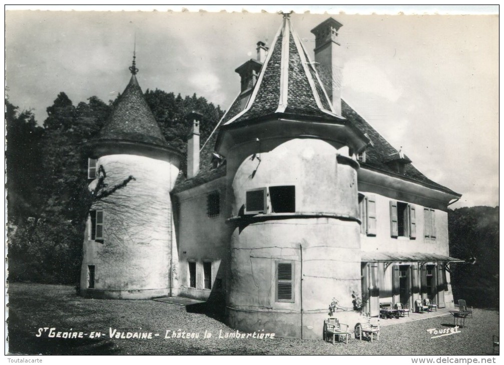 CPSM 38  SAINT GEOIRE EN VALDAINE CHATEAU DE LAMBERTIERE   Grand Format 15 X 10,5 - Saint-Geoire-en-Valdaine