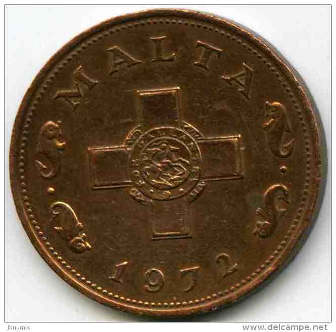 Malte Malta 1 Cent 1972 KM 8 - Malte