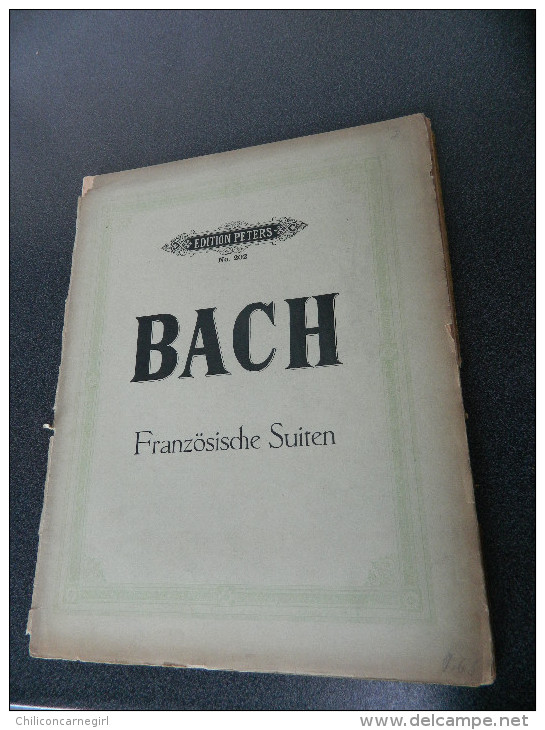 BACH - Französische Suiten - Édition PETERS - N° 202 - A-C