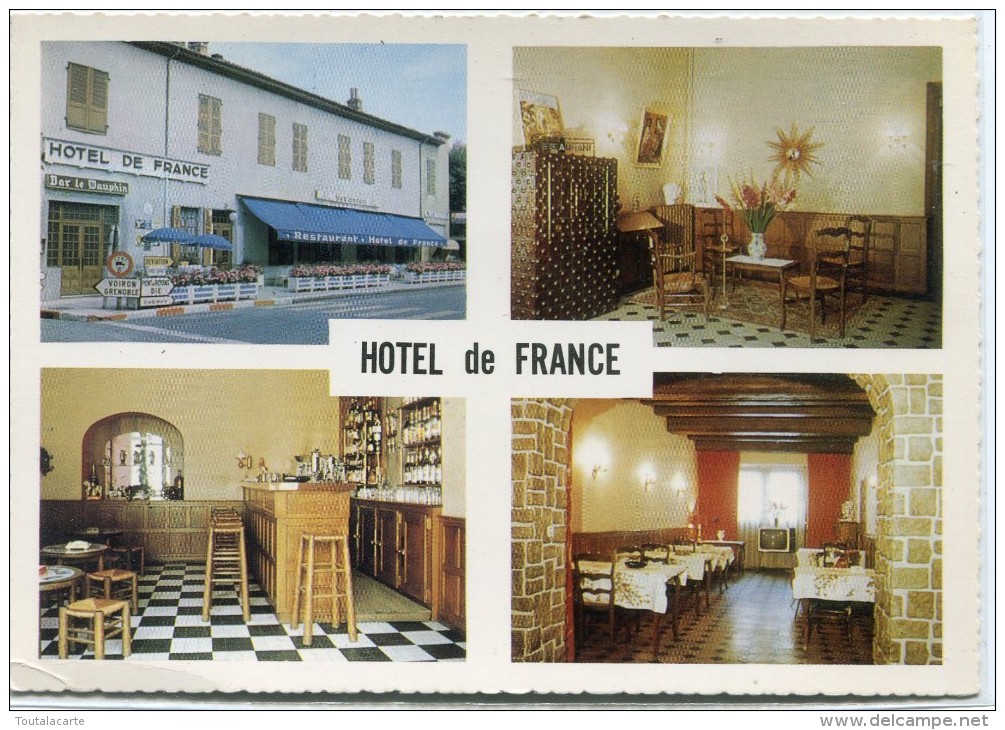 CPSM 38 SAINT MARCELLIN HOTEL DE FRANCE  Grand Format 15 X 10,5 - Saint-Marcellin