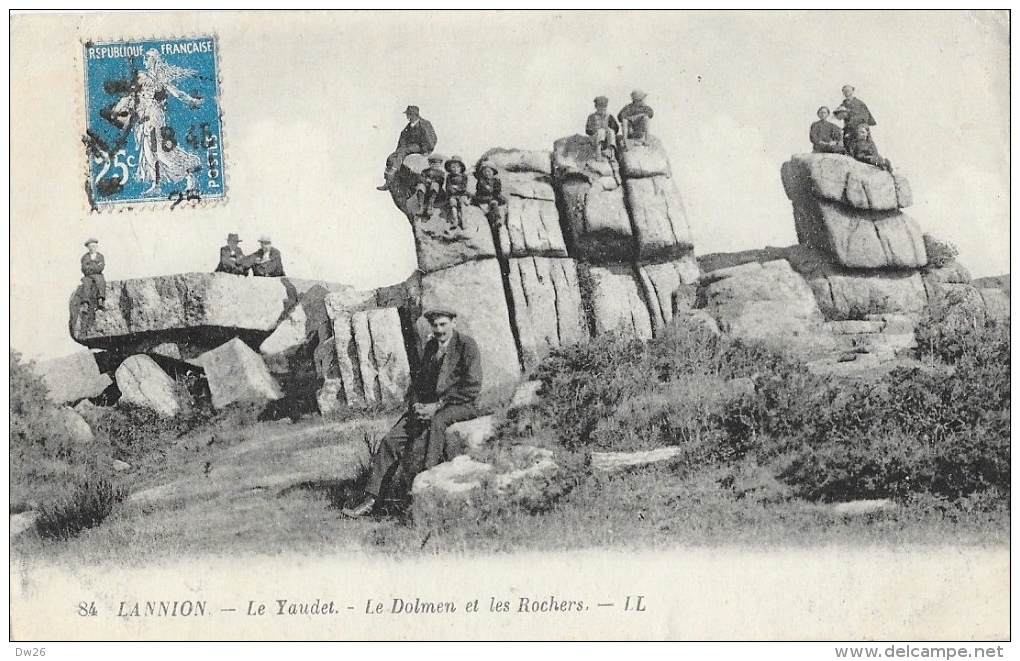 Lannion - Le Yaudet - Le Dolmen Et Les Rochers - Carte LL Animée N°84 - Lannion