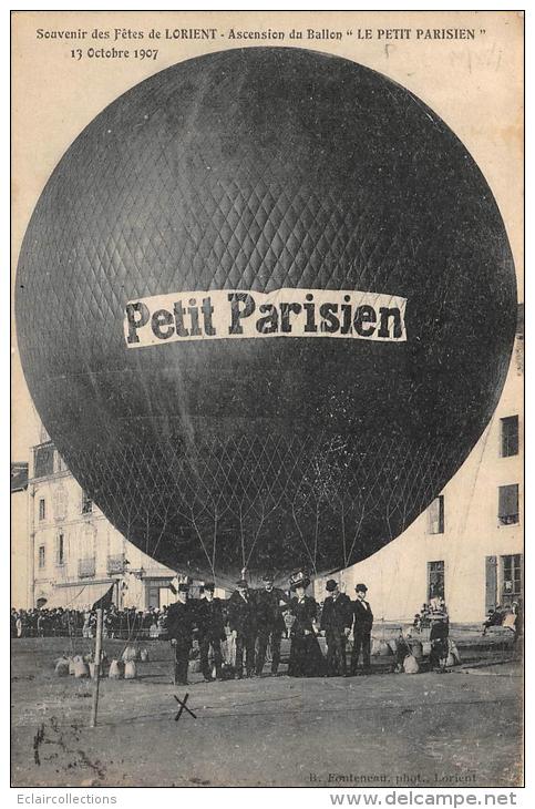 Lorient      56      Fêtes.  Ascencion De Ballon  "Le Petit Parisien"   (voir Scan) - Lorient