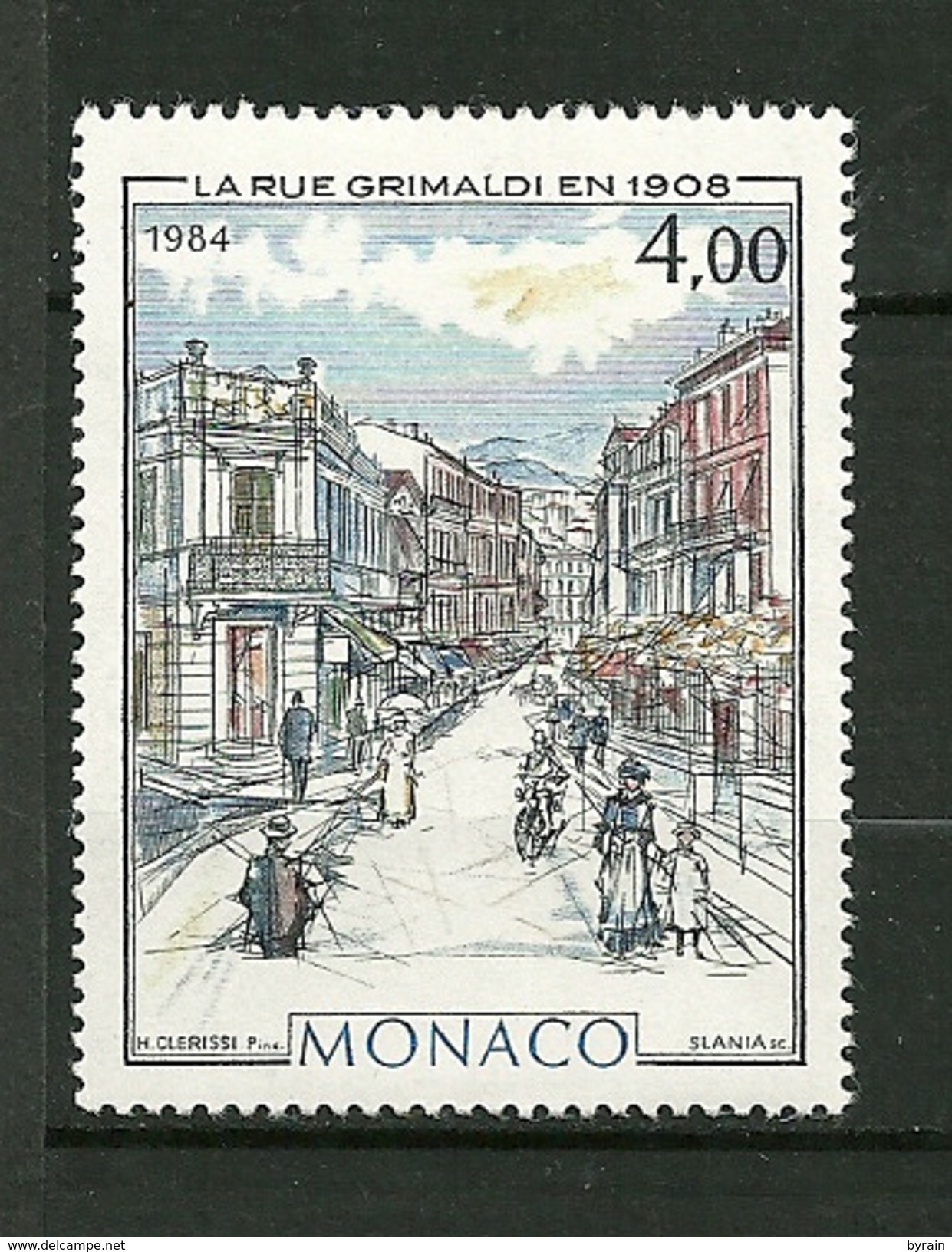 MONACO   1984   N°1433    " Rue Grimaldi En 1908 "      NEUF - Neufs