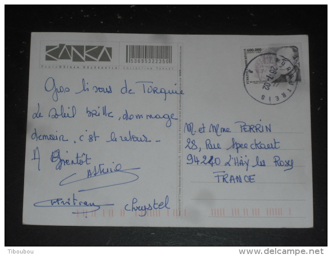 LETTRE TURQUIE TURKIYE AVEC YT 3040 - HILMI ZIYA ULKEN - BODRUM - - Storia Postale