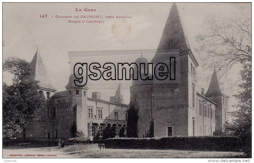 [32] Gers &gt; Château De Caumont, Près Samatan. Marquis De Castelbajac 1929. - (voir Scan). - Autres & Non Classés