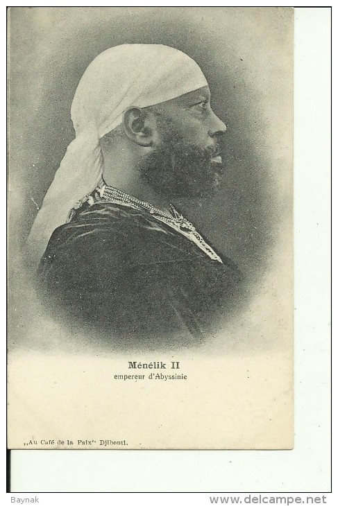 ETH5   --   MENELIK II.   ---  EMPEREUR D `ABYSSINIE   ---   KING OF ETHIOPIA - Äthiopien