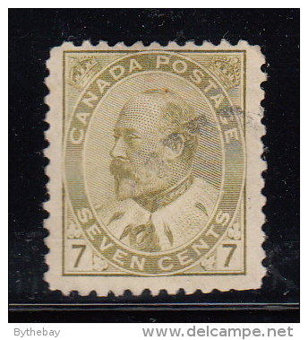 Canada Used Scott #92 7c Edward VII - Usados