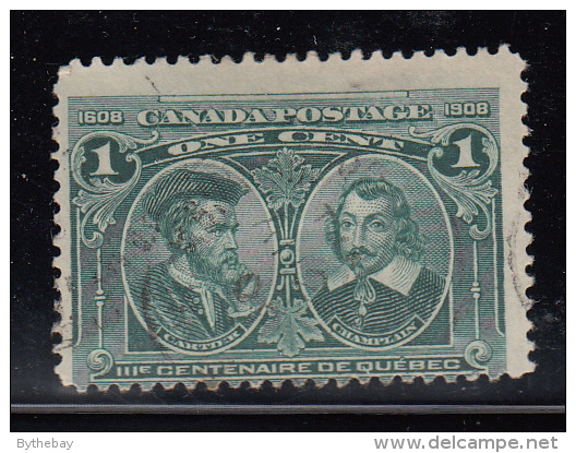 Canada Used Scott #97 1c Cartier & Champlain - Quebec Tercentenary - Usados