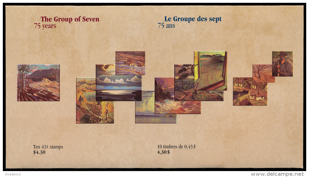 Canada (Scott No.1559-1960-1961 - Groupe Des Sept / Groupe Of Seven / Peintures / Paintings )+ [**] Série Complète / Com - Neufs