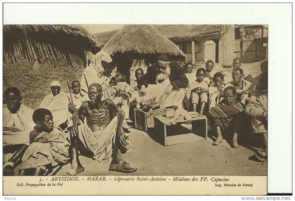 ETH42   --   ABYSSINIE  --  HARAR  --   LEPROSERIE  SAINT - ANTOINE   ---  MISIONS DES CAPUCINS - Äthiopien