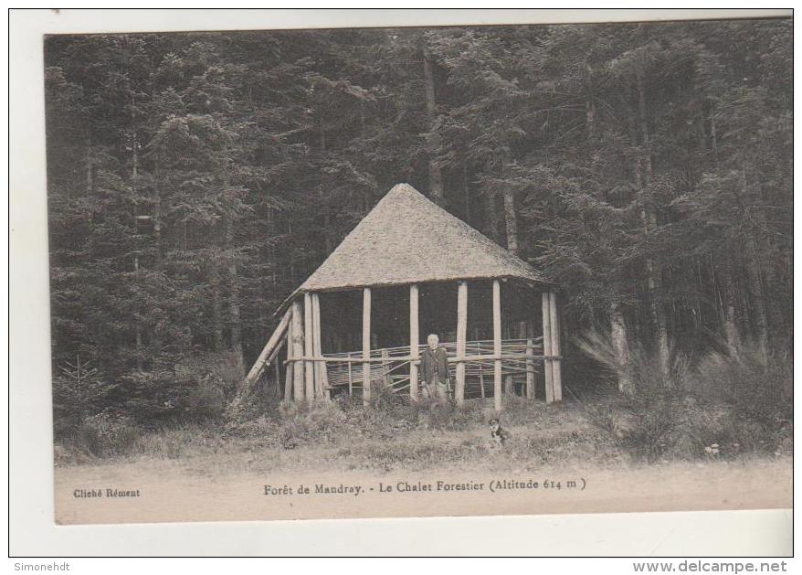 88 - Forêt De MANDRAY - Chalet Forestier - Carte Rare - Autres & Non Classés