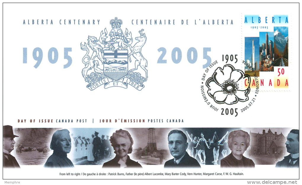 2005  Alberta Centennial  Sc 2116  Single - 2001-2010