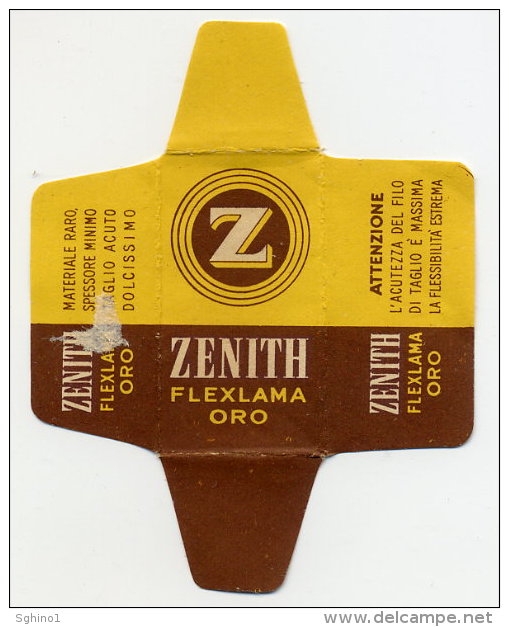 LAMETTA DA BARBA "ZENITH ORO" Lamette Hojas-hoja Afeitar Razor Blades-blade Rasierklingen Lames-lame Rasoir - Razor Blades