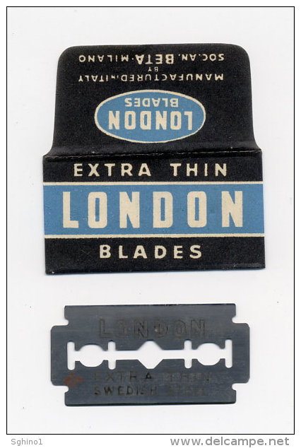 LAMETTA DA BARBA "LONDON" Lamette Hojas-hoja Afeitar Razor Blades-blade Rasierklingen Lames-lame Rasoir - Rasierklingen