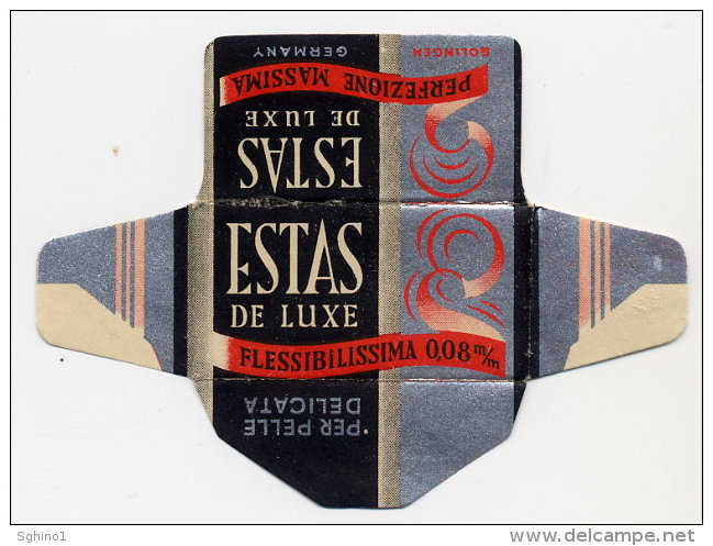 "ESTAS" (VARIANTE SCRITTA FLESSIBILISSIMA) Lamette Hojas-hoja Afeitar Razor Blades-blade Rasierklingen Lames-lame Rasoir - Lames De Rasoir