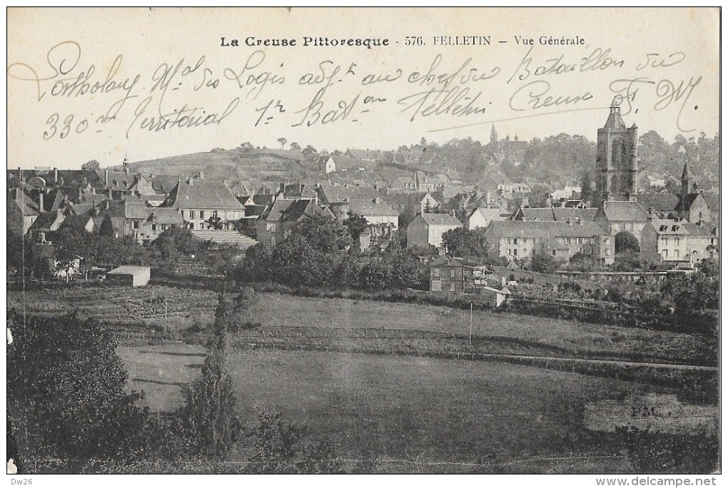 La Creuse Pittoresque - Felletin - Vue Générale - Carte N° 576 - Felletin