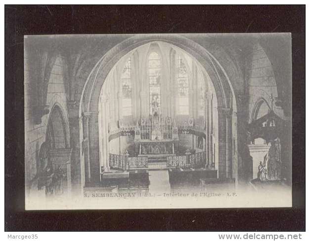 37 Semblançay Intérieur De L'église édit. A.P.  N° 3 - Semblançay