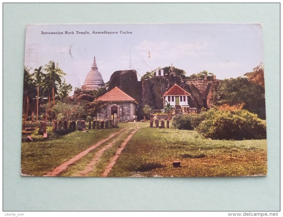 ISURUMUNIYA ROCK TEMPLE - ANURADHAPURA CEYLON / Anno 1927 ! - Sri Lanka (Ceylon)