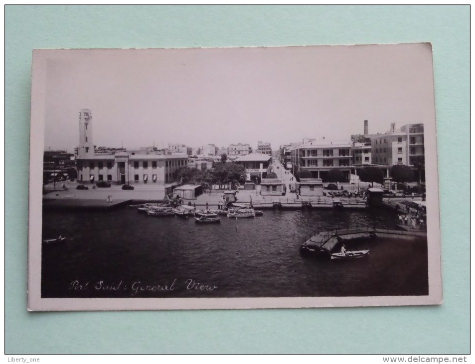 General VIEW Port Said / Anno 19?? Photocard ! - Port-Saïd