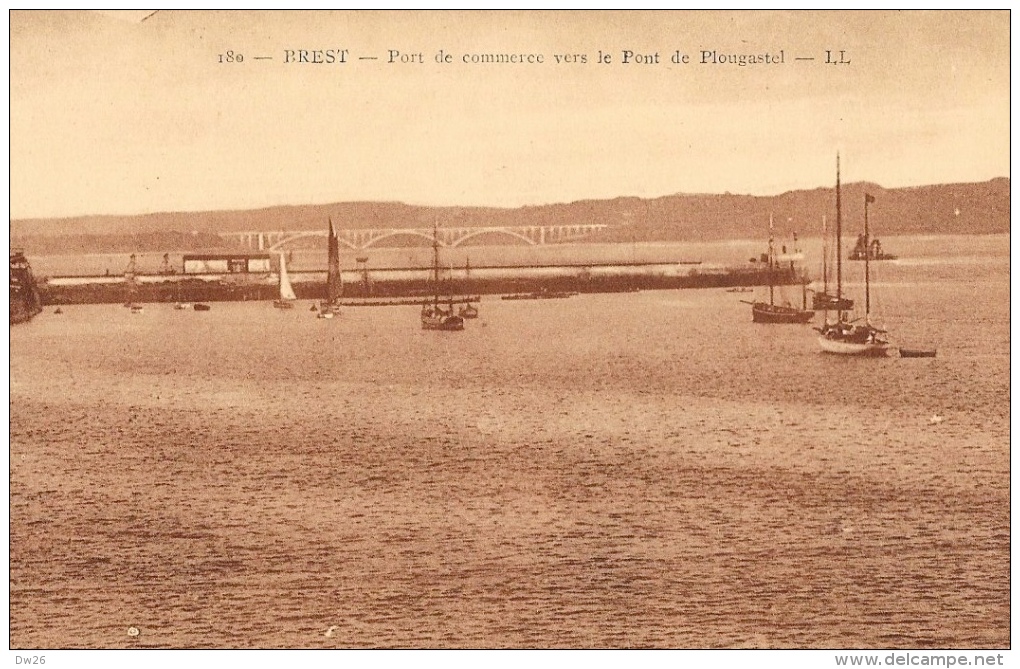 Brest - Port De Commerce Vers Le Pont De Plougastel - Carte LL Non Circulée - Brest