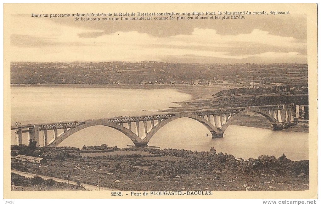 Pont De Plougastel-Daoulas - Le Plus Grand Du Monde - Rade De Brest - Edition Le Doaré - Carte Non Circulée - Plougastel-Daoulas