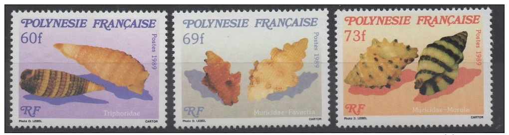 POLYNESIE - YT N° 343 à 345 - Neufs ** - MNH - Cote: 6,70 € - Neufs