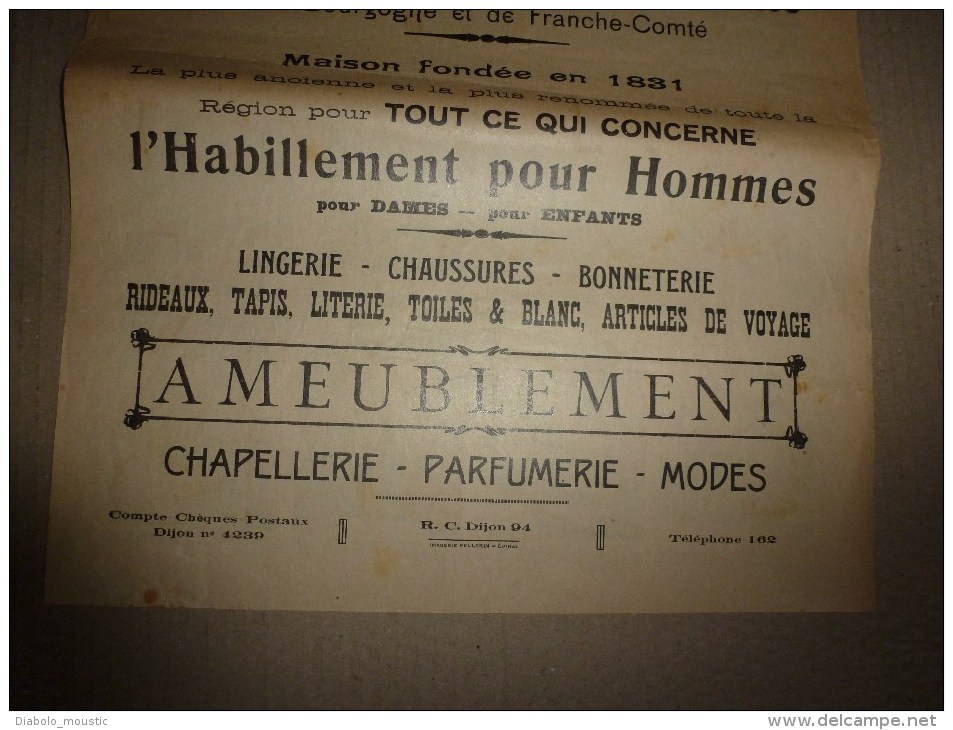 Années 1900 Images D'EPINAL Réclame Du Magasin AU PAUVRE DIABLE ,39cm X 29cm :FLEURETTE LA PETITE BOUQUETIERE DES ALPES - Pubblicitari