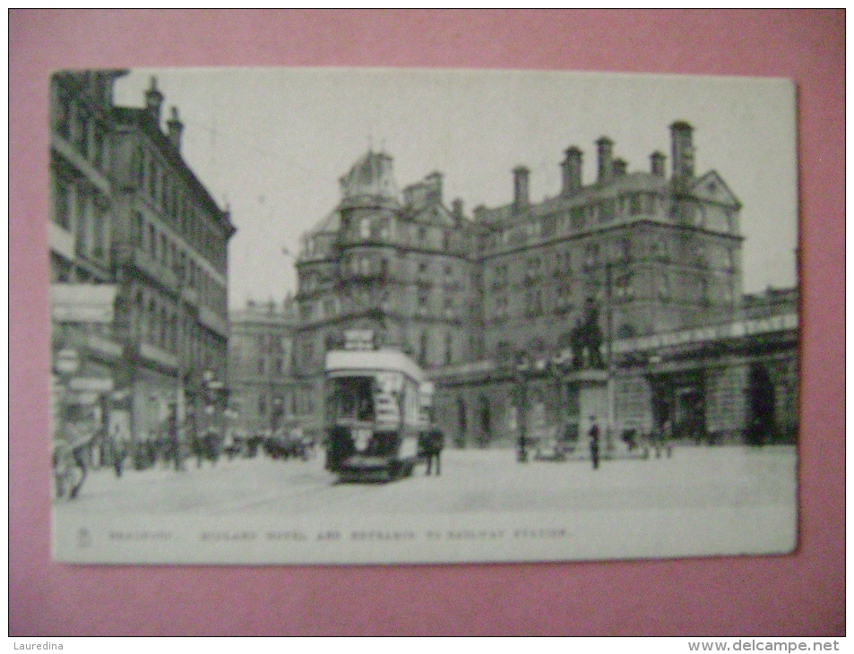 CP ANGLETERRE - BRADFORD -MIDLAND HOTEL AND ENTRANCE TO RAILWAY STATION - Bradford