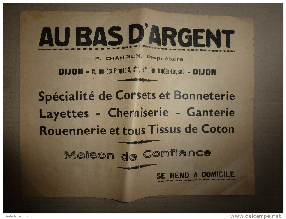 Vers 1900 Image D'EPINAL Réclame Magasin  AU BAS D'ARGENT  32cm X 24,5cm   LE KANGOUROU BOXEUR Dessins Signé Zutna - Pubblicitari