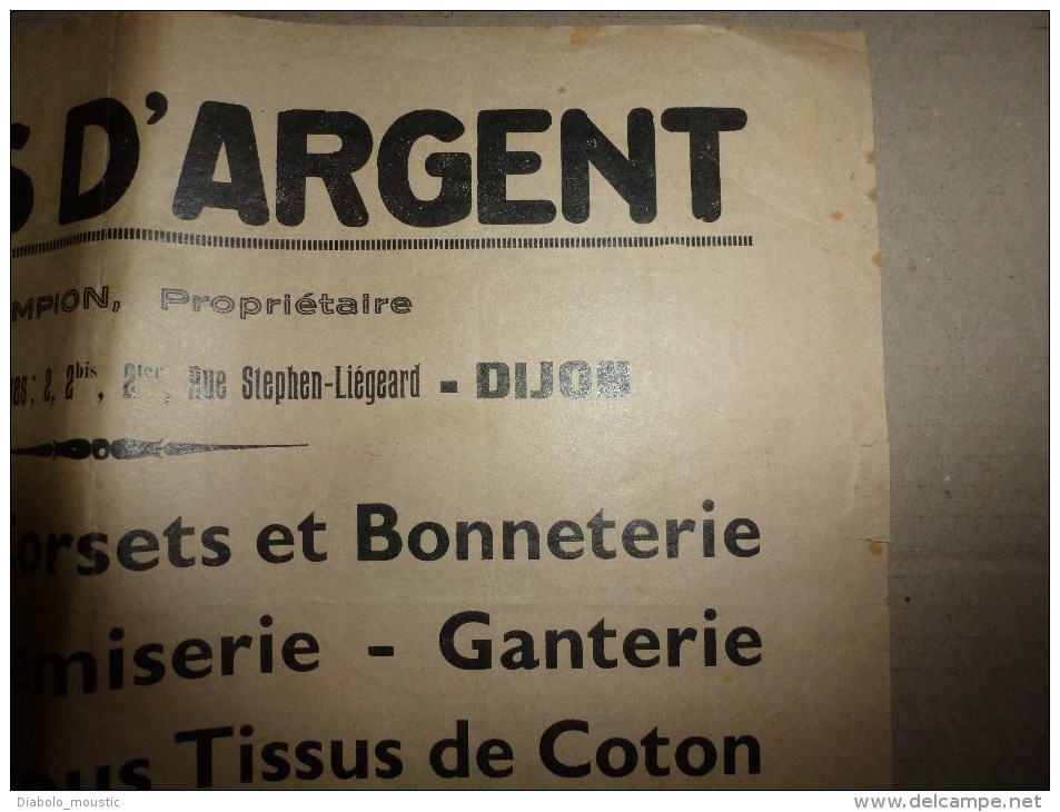 Vers 1900 Image D'EPINAL Réclame Magasin  AU BAS D'ARGENT  32cm X 24,5cm   LE KANGOUROU BOXEUR Dessins Signé Zutna - Pubblicitari