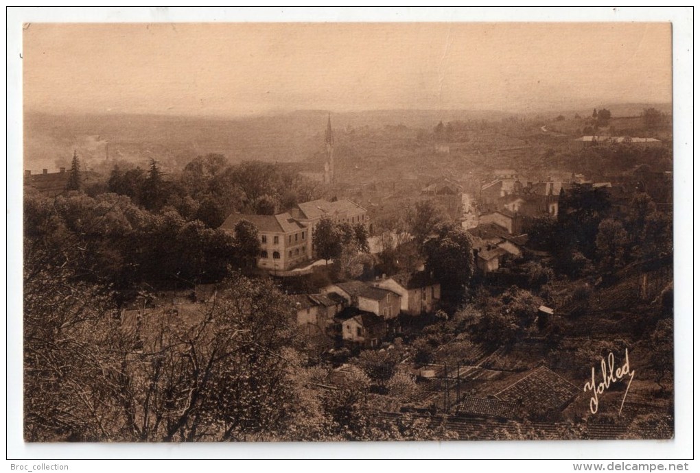 Fumel, Vue Générale Et Rue De La République, Photo Marcel Delboy - Yobled, éd. Gezels N° 5 - Fumel