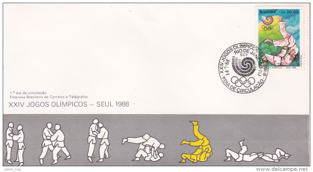 Brazil 1988 Seoul Olympic Games FDC - FDC