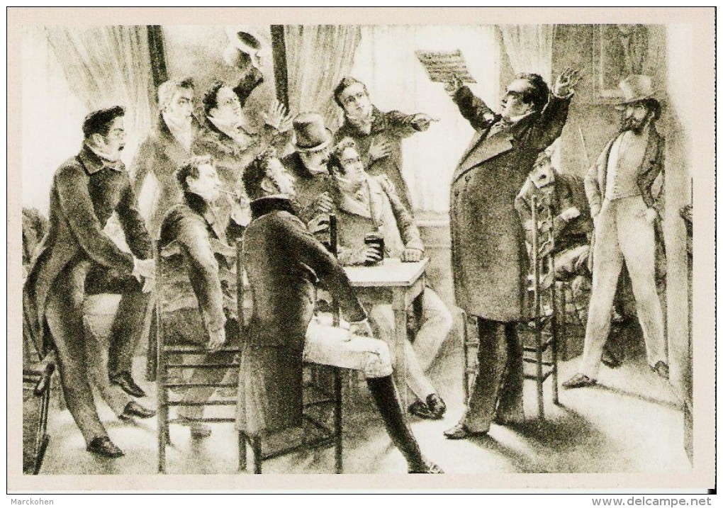 BELGIQUE (1830) : Van Campenhout Chante La Brabançonne Devant Les Patriotes. CARTE 2 DES ARCHIVES DU SOIR (2005) - Histoire