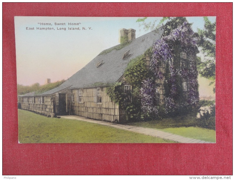 - New York> Long Island East Hampton Home Sweet Home  Hand Colored Ref 1692 - Long Island