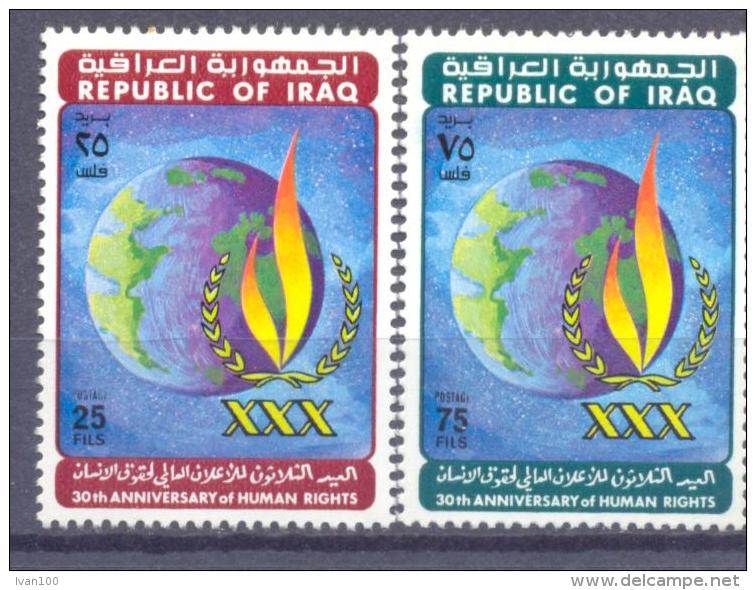 1978. Iraq, 30th Annivers.of Human Right, 2v, Mint/** - Iraq