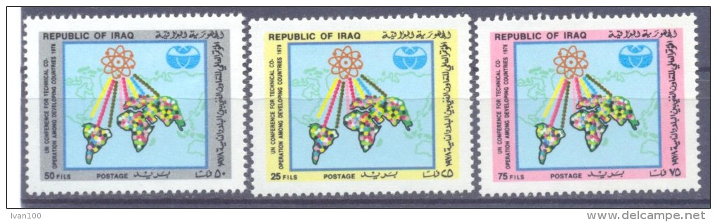 1978. Iraq, Uno Conference Tor Technical Cooperation Among Developing Countries, 3v, Mint/** - Iraq