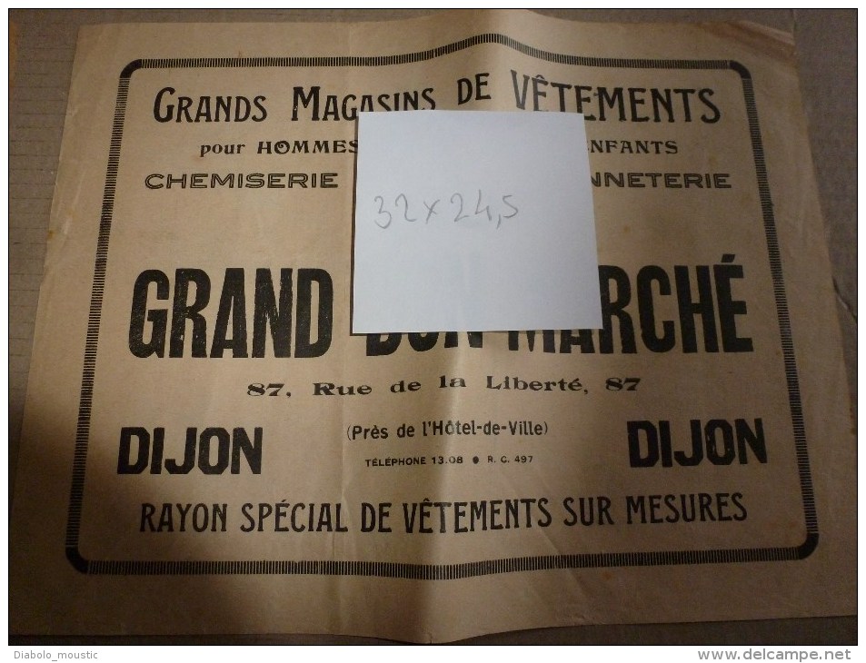 Vers 1900 Image D'EPINAL Réclame De  AU GRAND BON MARCHE 32 X 24,5cm : LA MORALE D'UN MAUVAIS COUP - Pubblicitari