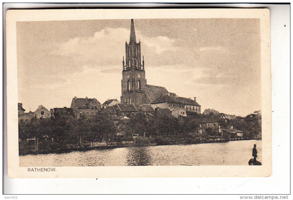 0-1830 RATHENOW, Havel Mit Kirche, - Rathenow