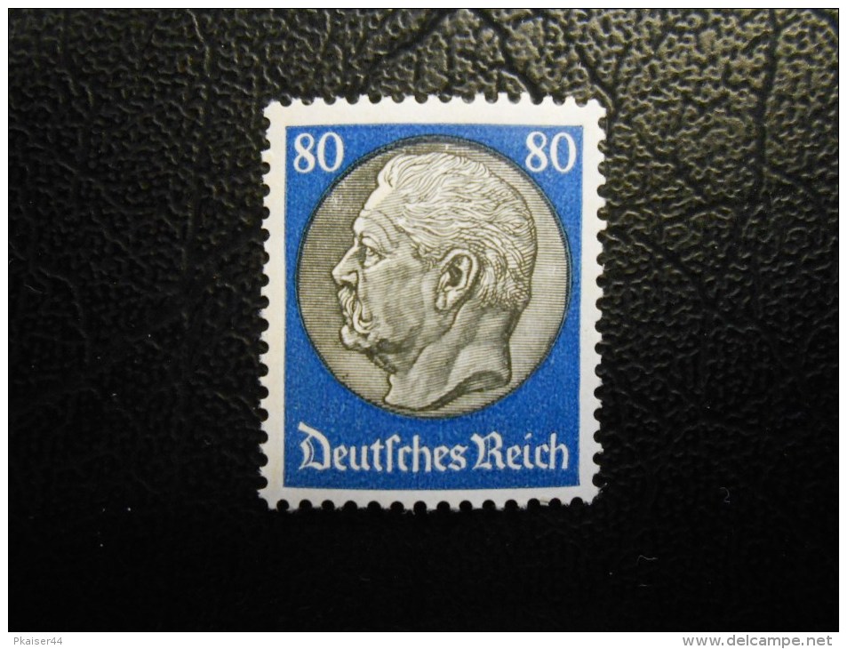 D.R.Mi 527X - 80Pf** - Paul Von Hindenburg 1933 - Nuovi