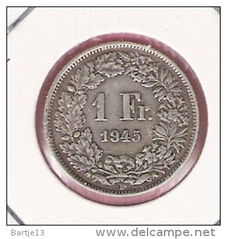 ZWITSERLAND 1 FRANC 1945 SILVER - Autres & Non Classés