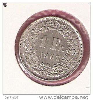 ZWITSERLAND 1 FRANC 1962 SILVER - Autres & Non Classés