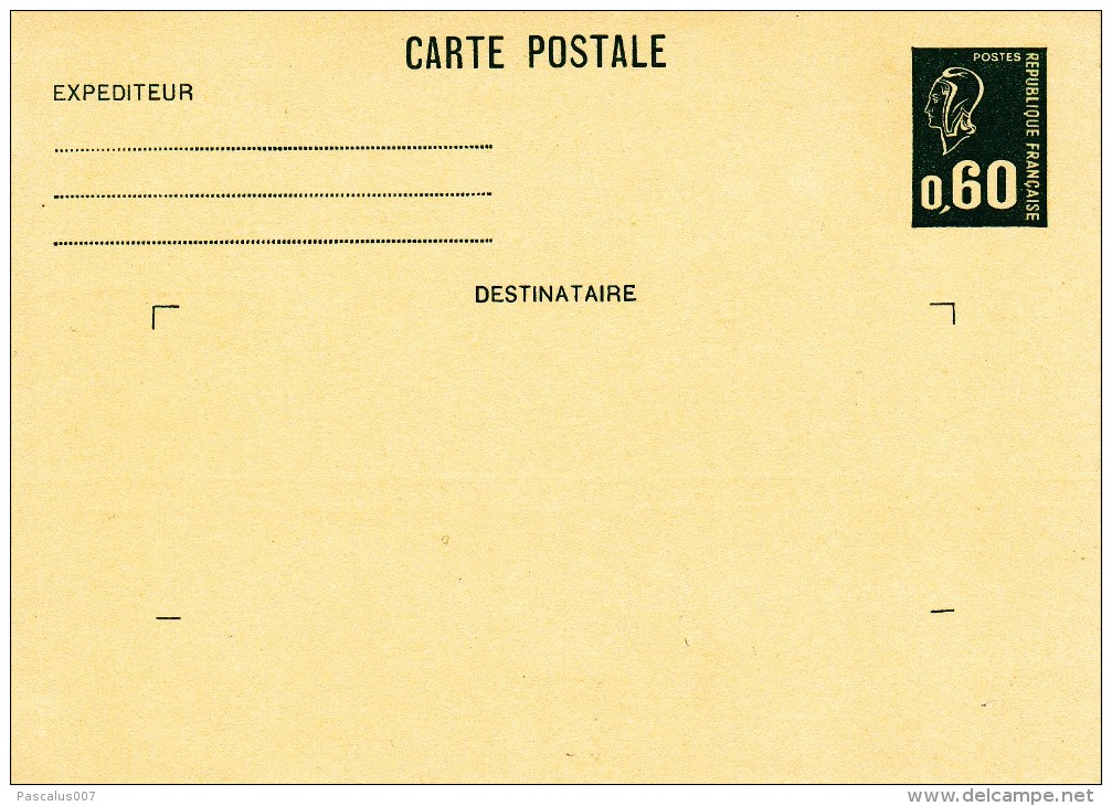 C01-040 - France CEP - Carte Entier Postal  Du 0-1-1900 - COB  - Cachet De  - Série  -  - 1€ - Lots Et Collections : Entiers Et PAP