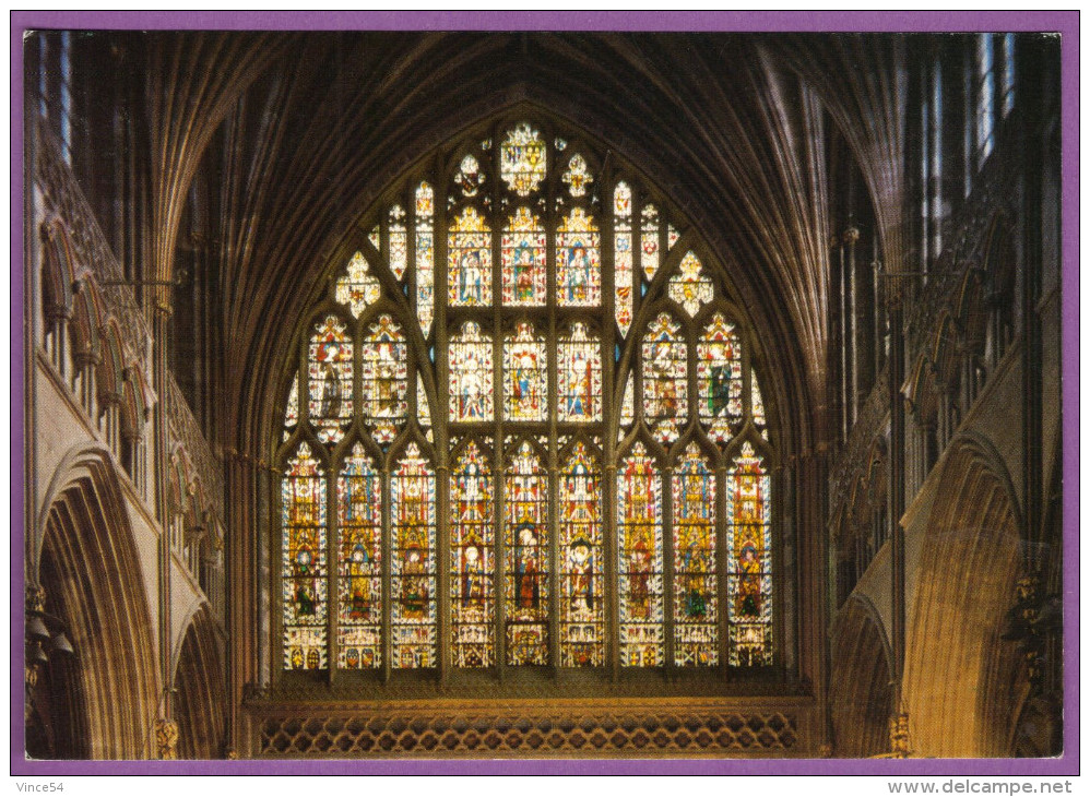 EXETER - Cathedral - East Window 14th Century Carte Non Circulé - Exeter