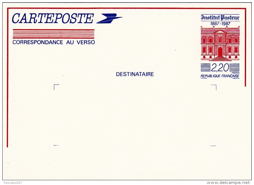 C01-090 - France CEP - Carte Entier Postal  Du 0-1-1900 - COB  - Cachet De  - Série  - Carte Poste - 1€ - Collections & Lots: Stationery & PAP